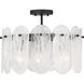 Oldmill 3 Light 18.25 inch Dark Matte Black Semi-Flush Mount Ceiling Light