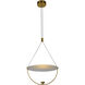 Artisan Collection/COMO Series 15.75 inch Antique Brass Pendant Ceiling Light