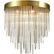 Waterfall 12 Light 30 inch Aged Brass Chandelier Ceiling Light