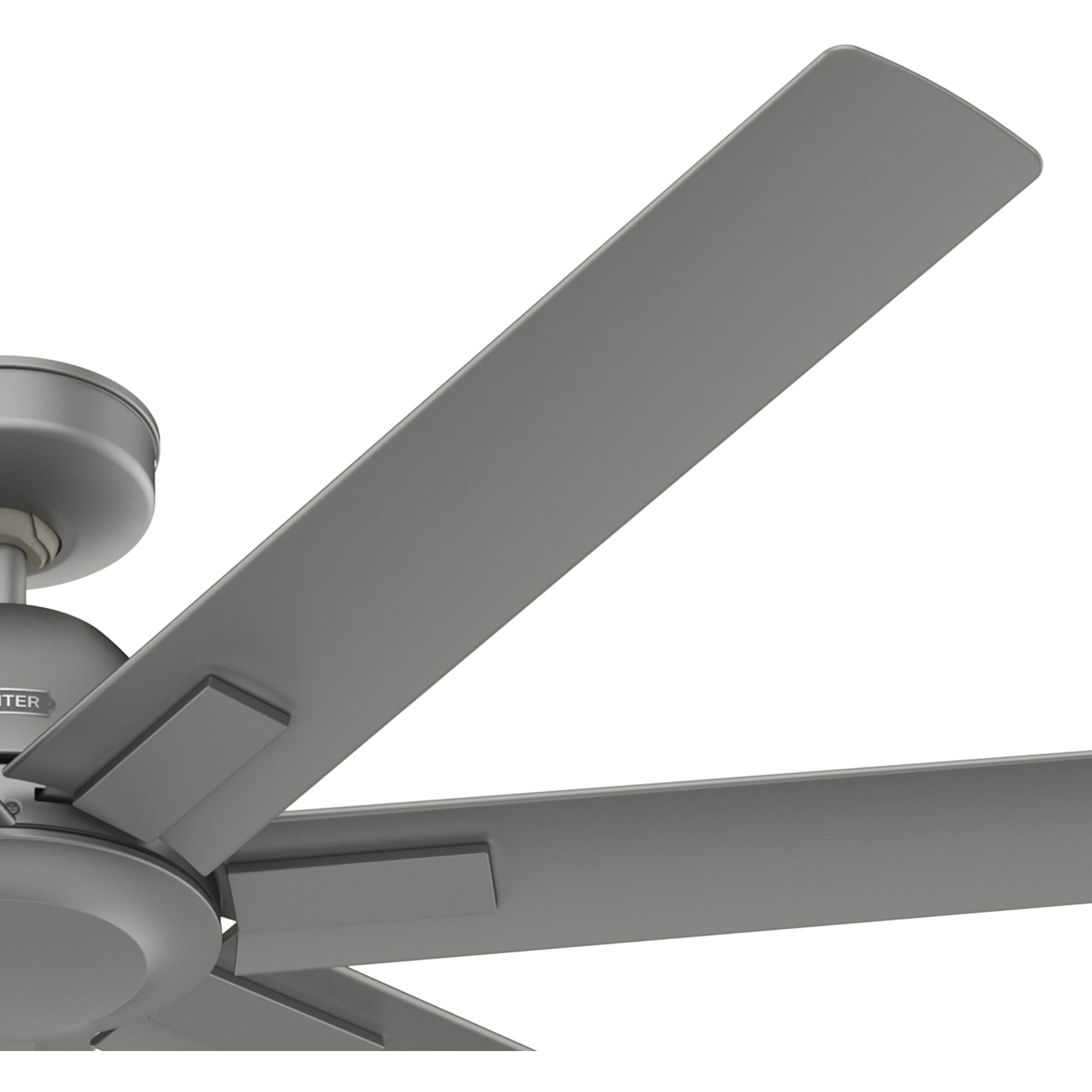 Downtown 60 inch Matte Silver Outdoor Ceiling Fan
