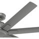 Downtown 60 inch Matte Silver Outdoor Ceiling Fan