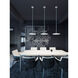 Edge Round 1 Light 23.68 inch Black Pendant Ceiling Light in 24 in, 120V