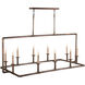Alpine 10 Light Darkened Copper Chandelier Ceiling Light