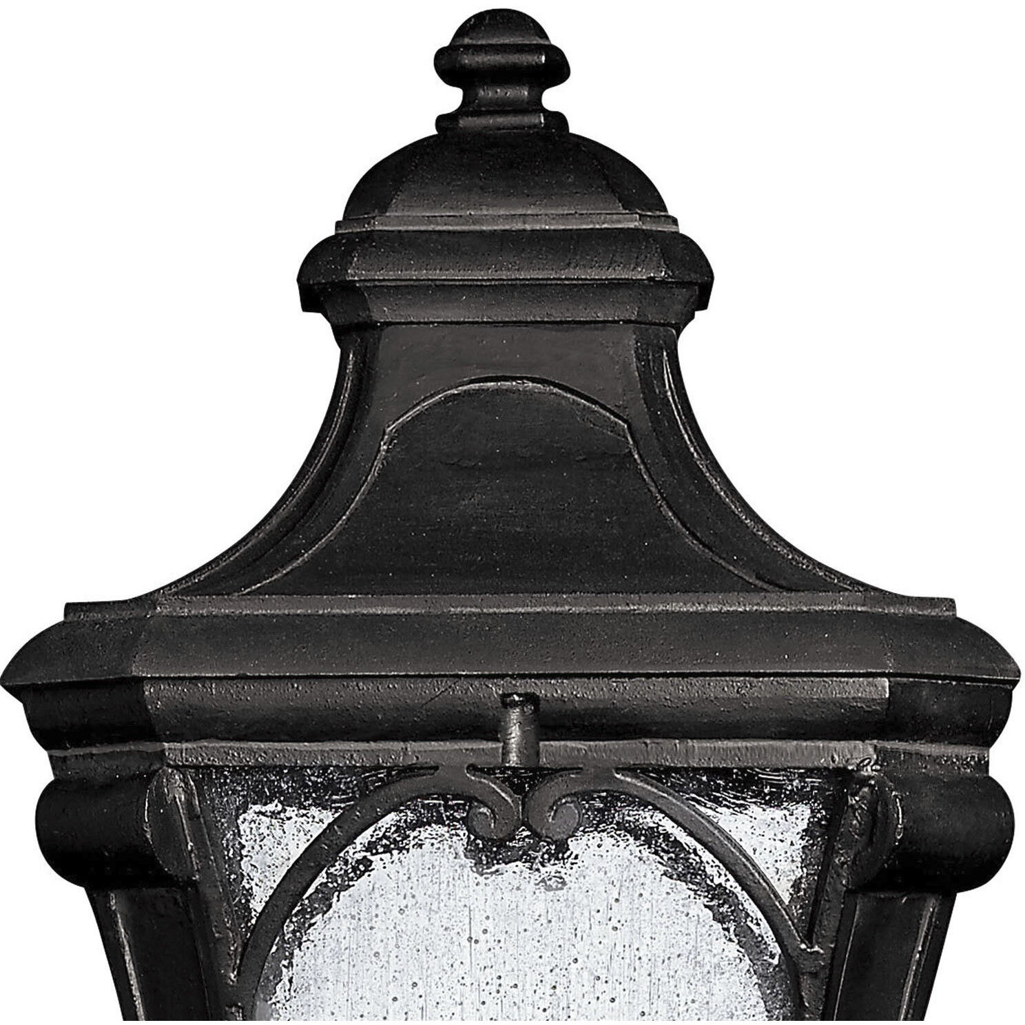 Trafalgar 3 Light 27.5 inch Museum Black Outdoor Post Mount Lantern