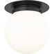 Calhoun 1 Light 13 inch Matte Black Flush Mount Ceiling Light