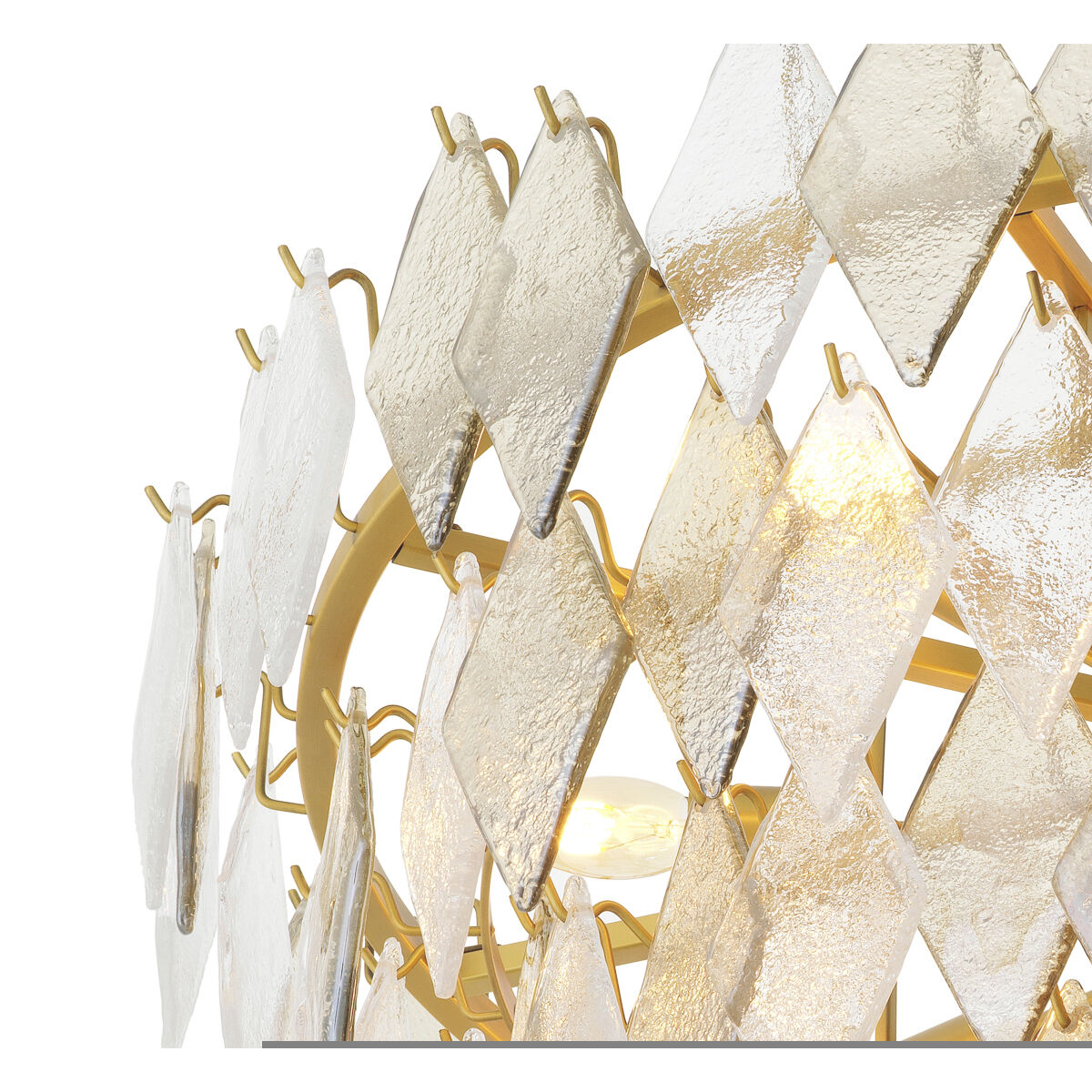 Rhombus 17 Light 35.43 inch Antique Brass Chandelier Ceiling Light, Large