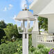 Wentworth 2 Light 18 inch Brushed Nickel Outdoor Post Top Lantern, Medium
