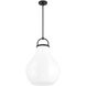 Mansfield 1 Light 18 inch Matte Black Pendant Ceiling Light