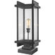 Fallow 1 Light 24.5 inch Black Outdoor Pier Mounted Fixture