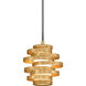 Vertigo LED 9.5 inch Gold Leaf Pendant Ceiling Light