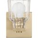Dryden 1 Light 6.75 inch Champagne Gold Vanity Light Wall Light