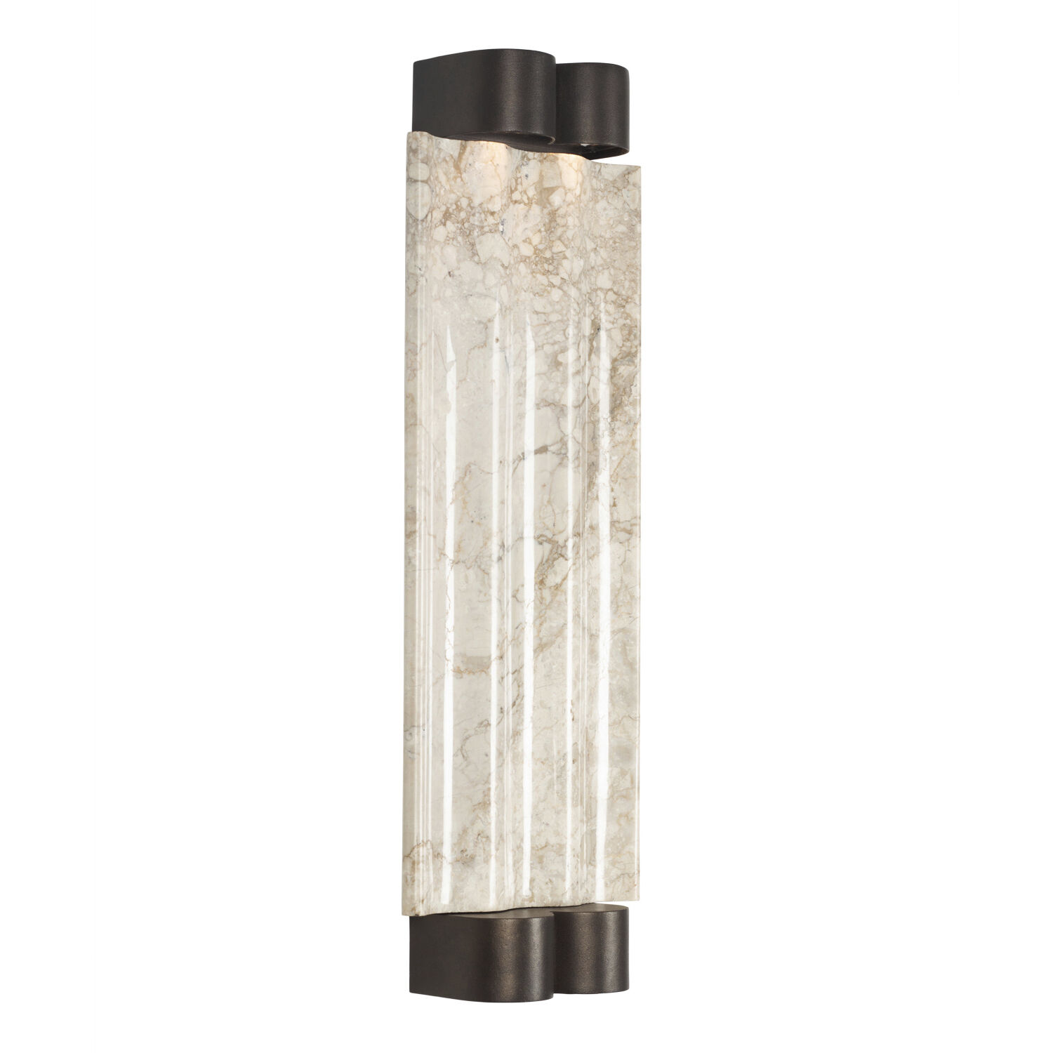 Pillar 22 inch Bronze Outdoor Wall Sconce