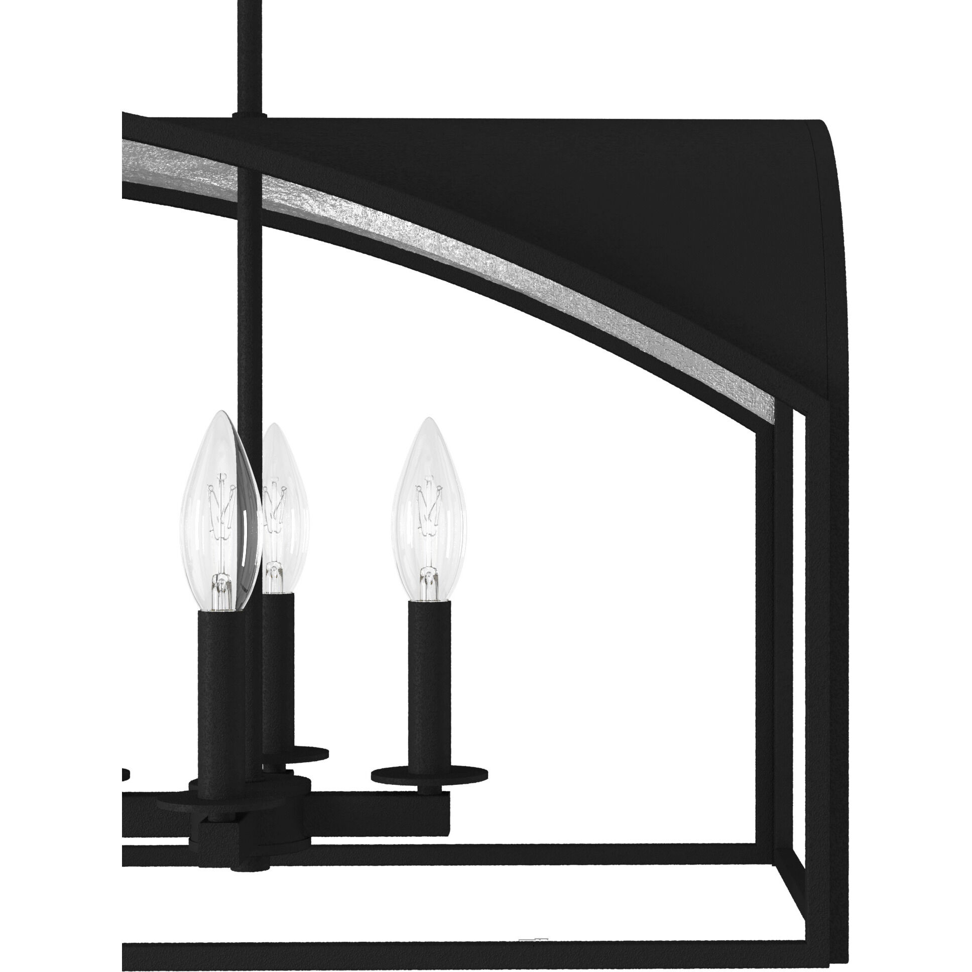 Dukestown 8 Light 41 inch Natural Iron Linear Chandelier Ceiling Light