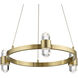 Arabella LED 20.5 inch Champagne Gold Chandelier Ceiling Light