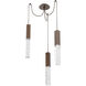 Axis LED 11 inch Burnished Bronze Swag Multi-Pendant Ceiling Light