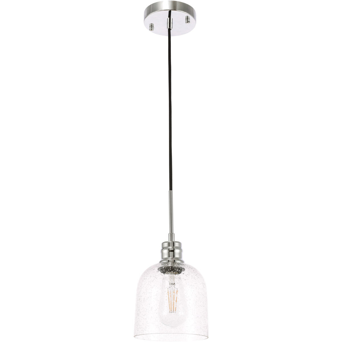 Gabe 1 Light 6 inch Chrome Pendant Ceiling Light