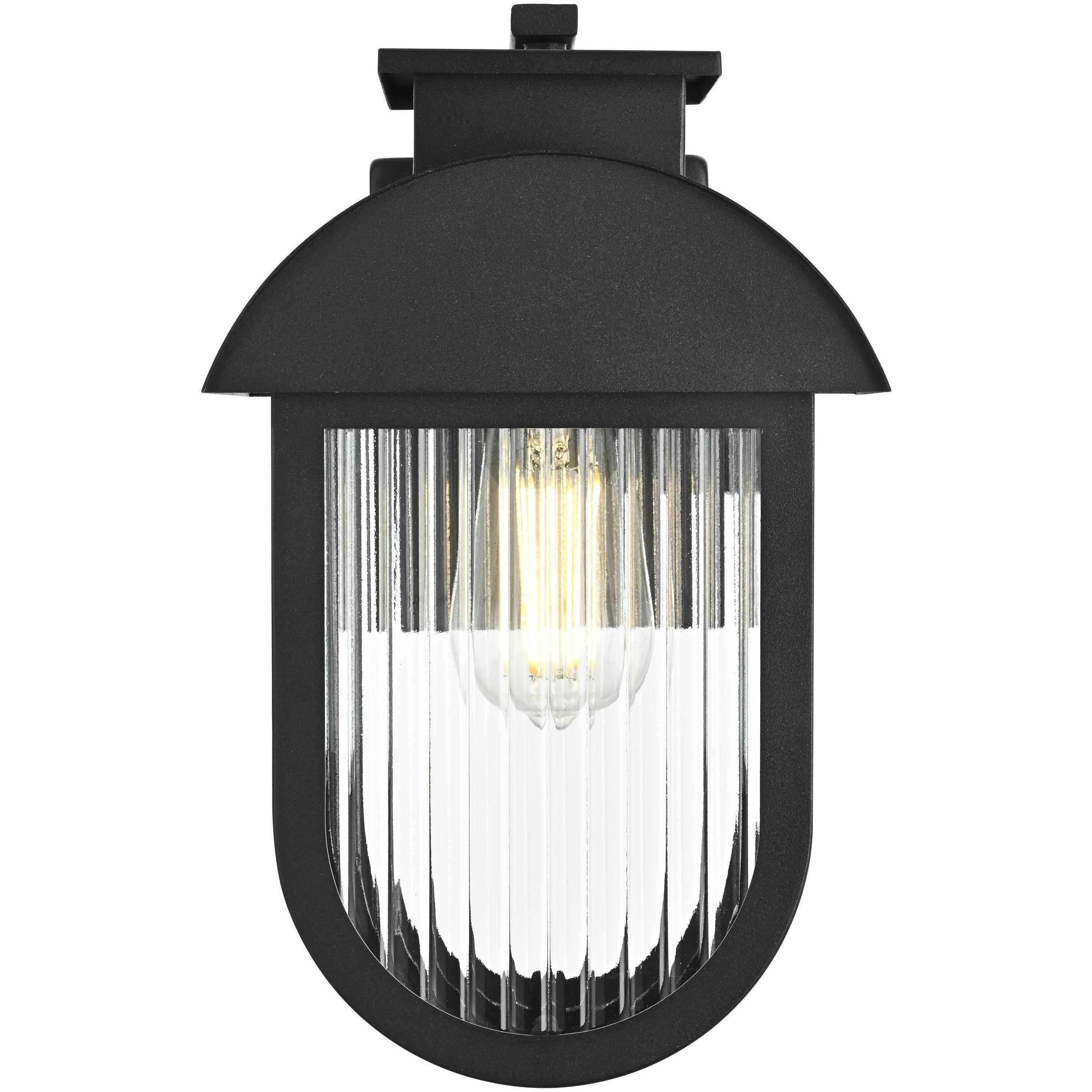 Albert 1 Light 13 inch Black Outdoor Wall Sconce