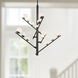 Cypress LED 18 inch Black Chandelier Ceiling Light