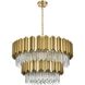 Willow 12 Light 32 inch Satin Gold Chandelier Ceiling Light