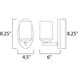 Corona 1 Light 6 inch Satin Nickel Bath Vanity Wall Light in Frosted