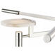 Kelly Wearstler Melange LED 36 inch Polished Nickel Floating Disc Chandelier Ceiling Light