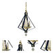 Ice 4 Light 14 inch Polished Nickel with Satin Pewter Accents Mini Chandelier Ceiling Light in Polished Nickel/Satin Pewter