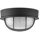 Bulkheads 1 Light 7.88 inch Textured Black Outdoor Flush Mount, Ceiling or Wall