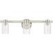 Bedminster 3 Light 24 inch Brushed Nickel Vanity Light Wall Light