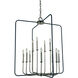 Boulevard 12 Light 34 inch Antique Brass with Matte Black Accents Chandelier Ceiling Light