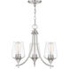 Octave 3 Light 18 inch Satin Nickel Chandelier Ceiling Light, Essentials