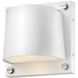 Coastal Elements Scout LED 7 inch Satin White with Stainless Steel Outdoor Wall Mount Lantern