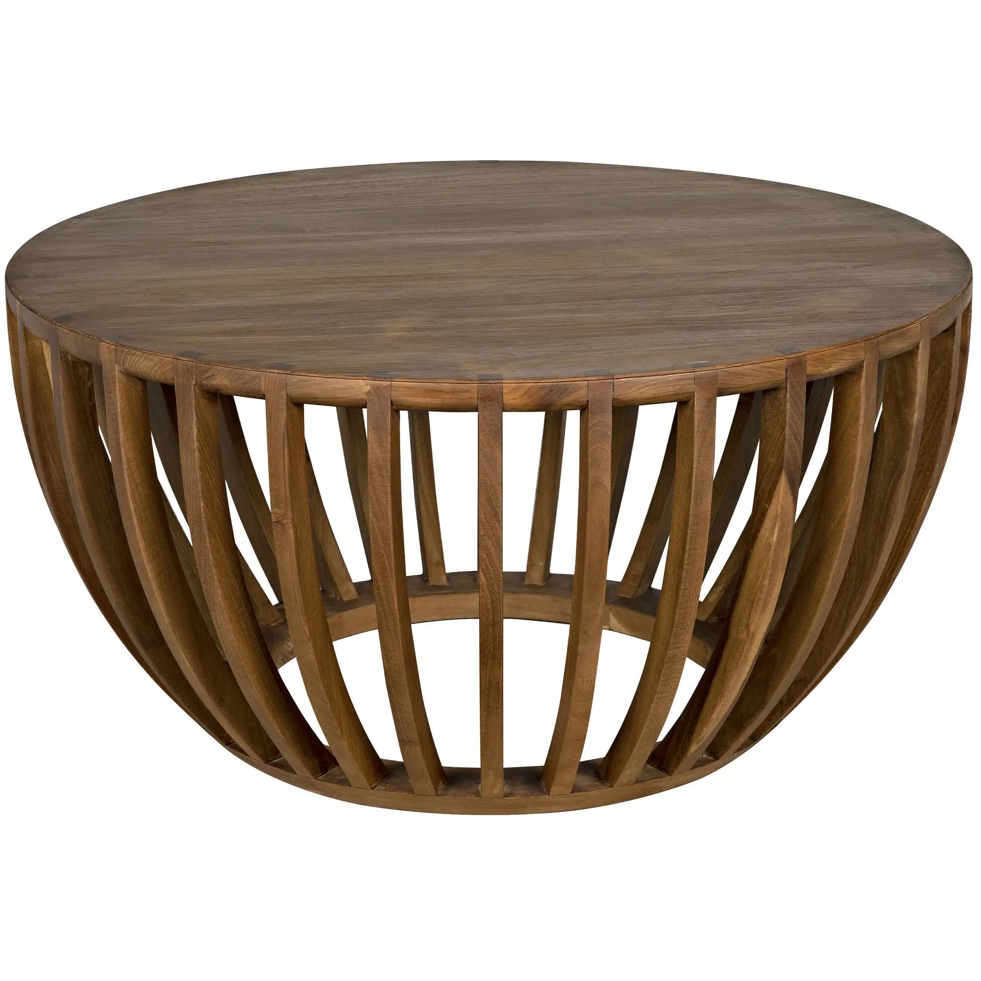 Francis 35 X 35 inch Clear Coat Flat Coffee Table