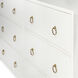 Lark 6 Drawer Dresser in White