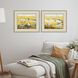 Terns on Marsh Yellow and Green and Black and Multi Framed Art