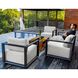 Remsen Java Black and Oyster White Outdoor Lounge Chair
