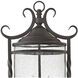 Casa 3 Light 23.75 inch Olde Black Outdoor Post Mount Lantern in Clear