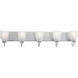 Crotone 5 Light 36 inch Polished Chrome Bath Vanity Wall Light
