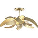 Corona 4 Light 19.6 inch Modern Brass Semi-Flush Ceiling Light