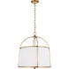 C&M by Chapman & Myers Stonington 2 Light 21 inch Antique Gild Chandelier Ceiling Light 