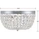 Nola 3 Light 14.25 inch Polished Chrome Flush Ceiling Light