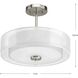 Invite 3 Light 15 inch Brushed Nickel Semi-Flush Mount Convertible Ceiling Light