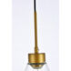 Mera 1 Light 8 inch Brass Pendant Ceiling Light