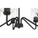 Shayna 5 Light 23 inch Flat Black Chandelier Ceiling Light