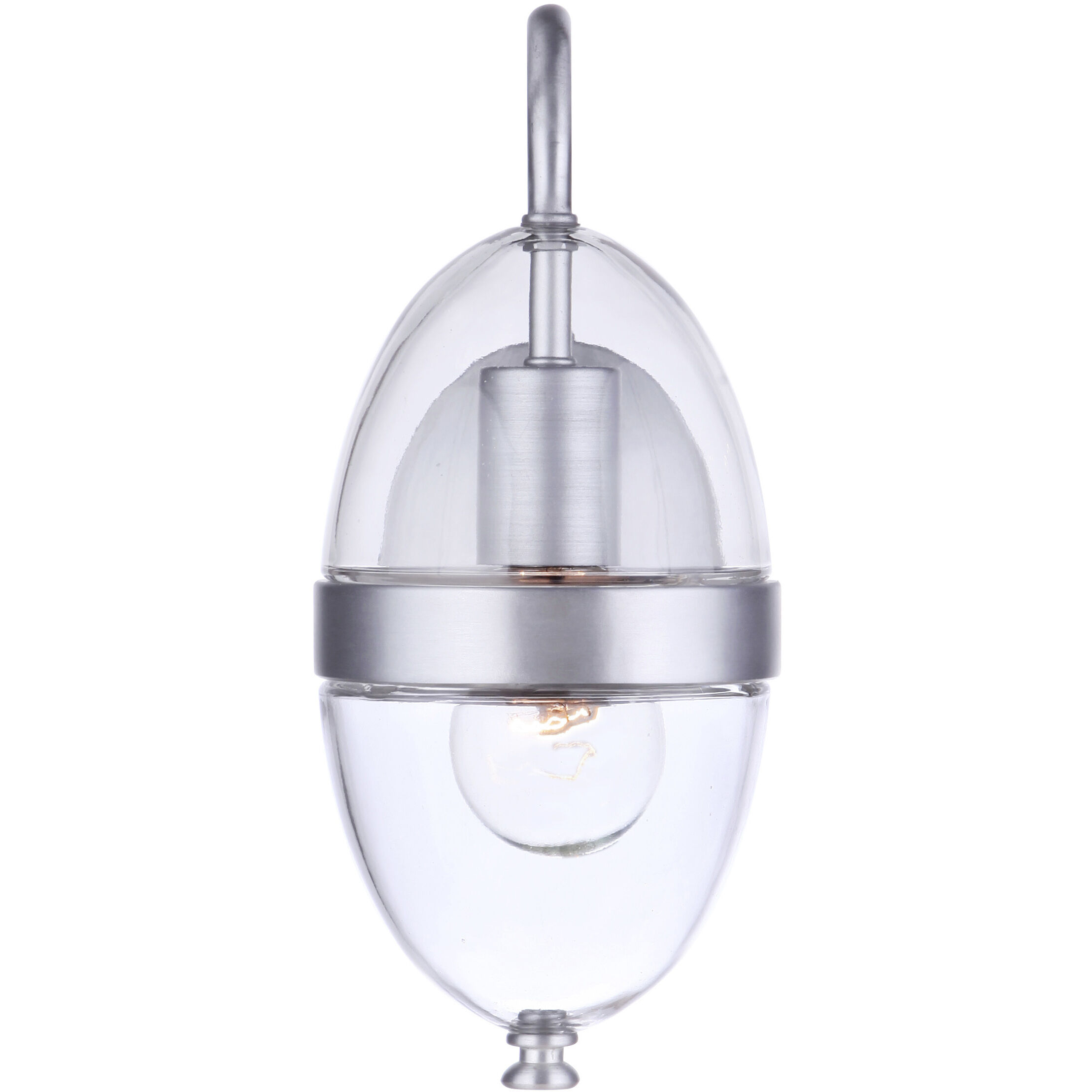 Sivo Outdoor Wall Mount in Satin Aluminum, Small