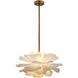 Zinnia 4 Light 22 inch Antique Brass Chandelier Ceiling Light in Small, Small, Inline