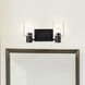 Clarksville 2 Light 14 inch Matte Black Vanity Light Wall Light