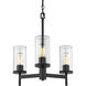 Winslett 19.5 inch 60.00 watt Matte Black Chandelier Ceiling Light, Mini