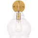 Pierce 1 Light 8 inch Brass Wall sconce Wall Light