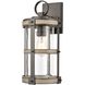 Annenberg 1 Light 16 inch Anvil Iron with Distressed Antiqued Gray Outdoor Wall Sconce