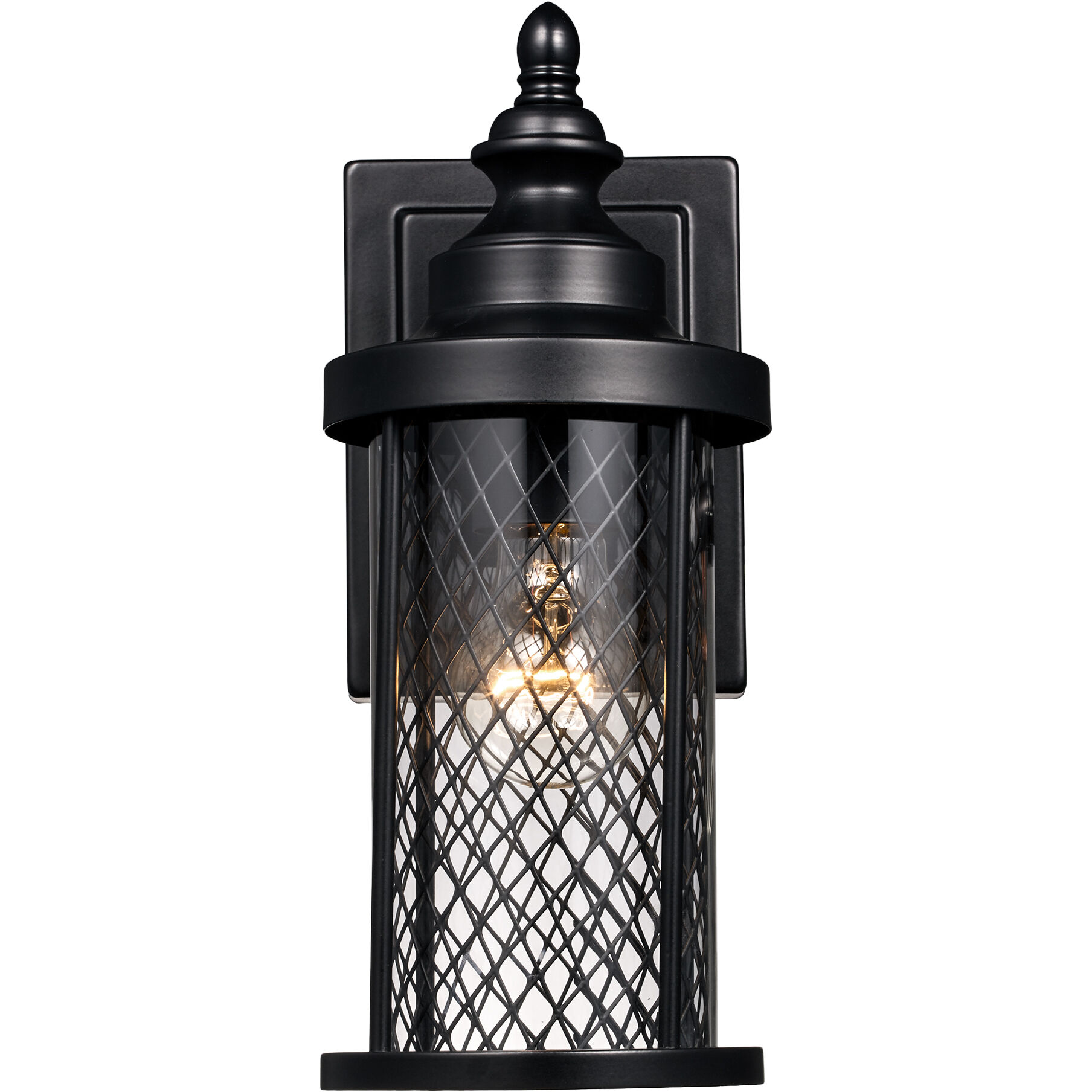 Stewart 1 Light 12 inch Black Outdoor Wall Lantern